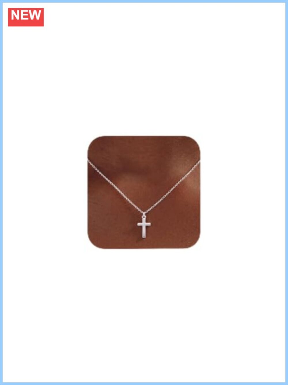 S925 Sterling Silver Cross Necklace Dainty Tiny Pendant Christian Jewelry Gift